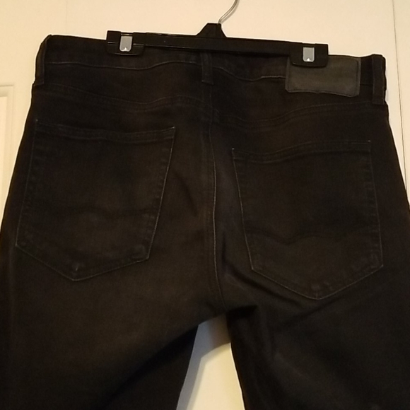 American Eagle Washed-Black Straight Leg Jeans - Picture 3 of 5